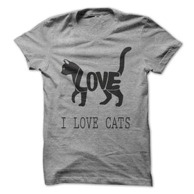 I LOVE CATS T-SHIRT!!