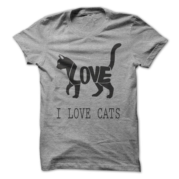 I LOVE CATS T-SHIRT!!