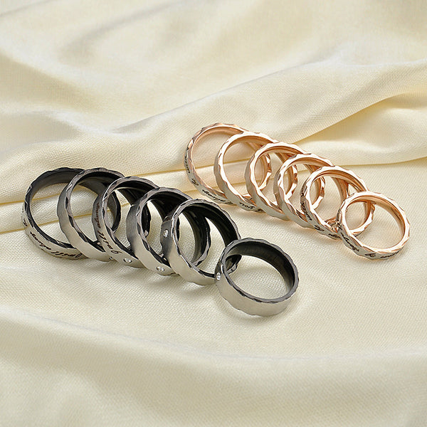 2017 Romatic Lover "I will always be with you" Stainless Steel Couple Rings Classic Rings for Women Wedding Rings
