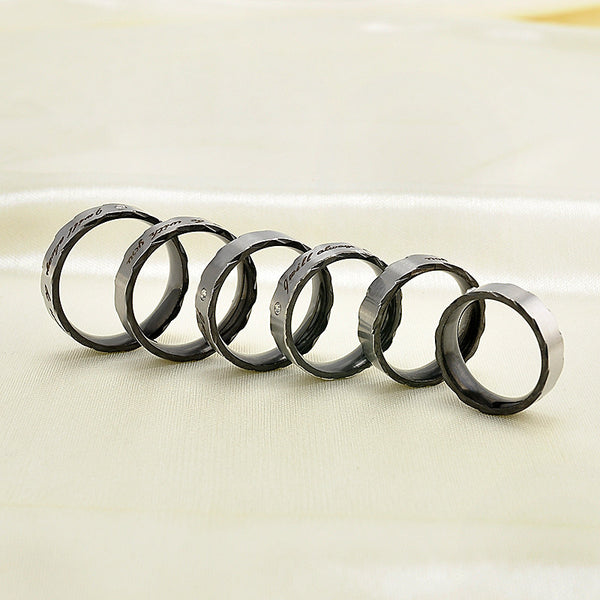 2017 Romatic Lover "I will always be with you" Stainless Steel Couple Rings Classic Rings for Women Wedding Rings