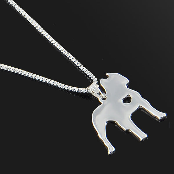 Cute Pet Dog Family Stroll Design pendant necklace Fashion Women Charming Alloy Chain