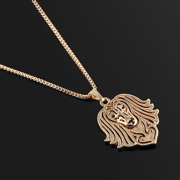 Cute Pet Dog Family Stroll Design pendant necklace Fashion Women Charming Alloy Chain
