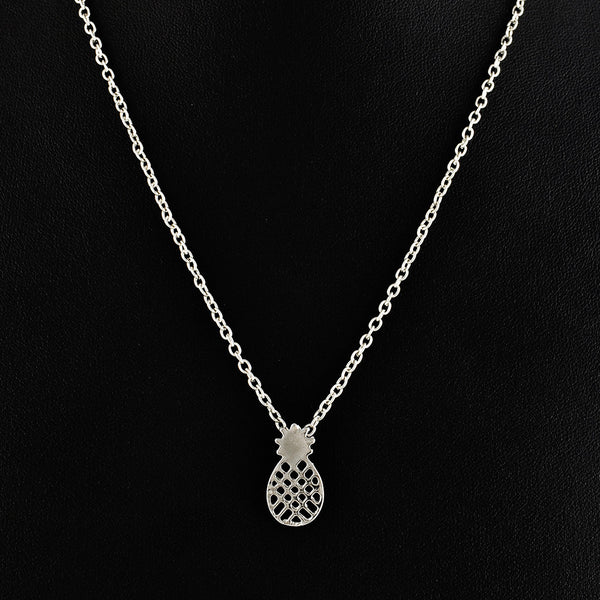 Yanqueens Fashion Gold color Pierced Pineapple Pendant Chain Necklace Women